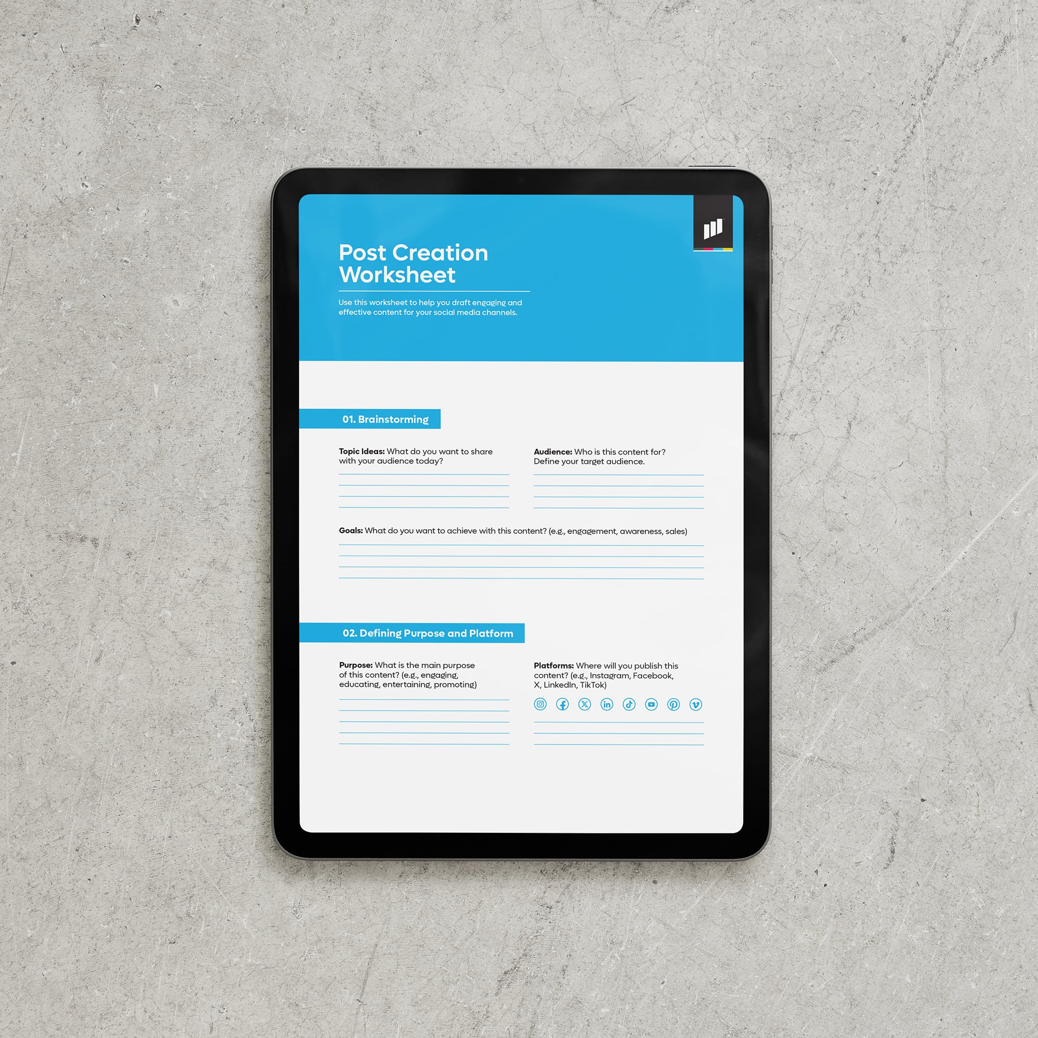Post Creation Worksheet