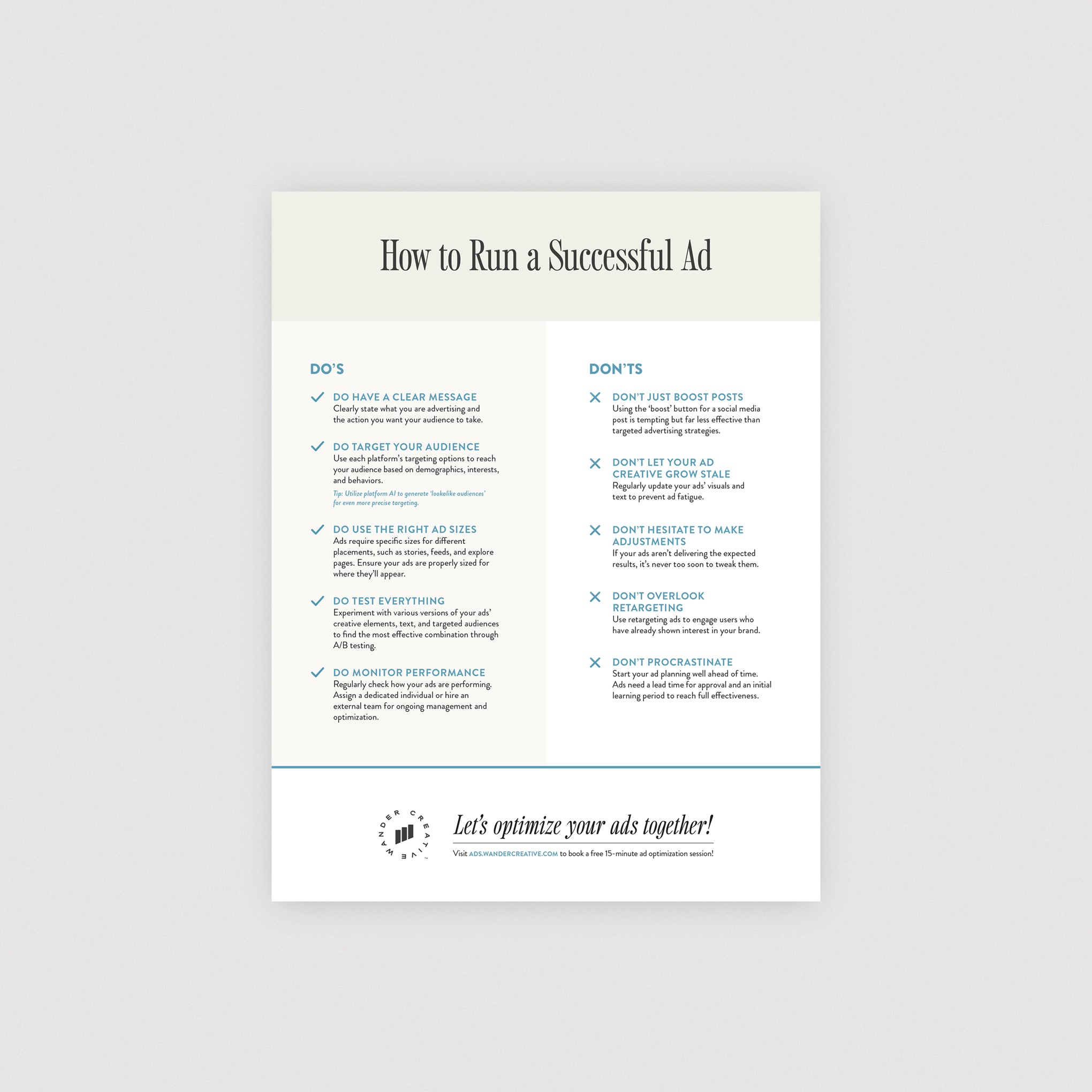 The Do's and Don'ts of Digital Advertising