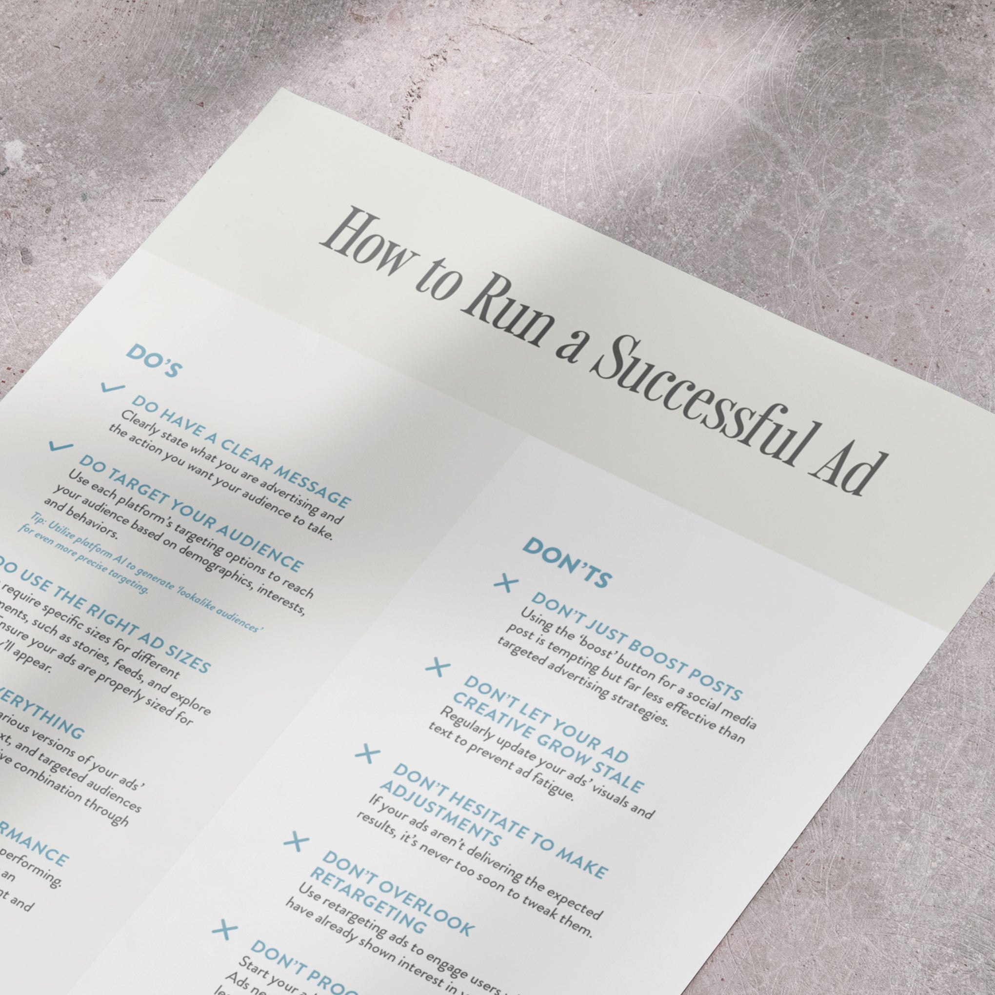The Do's and Don'ts of Digital Advertising