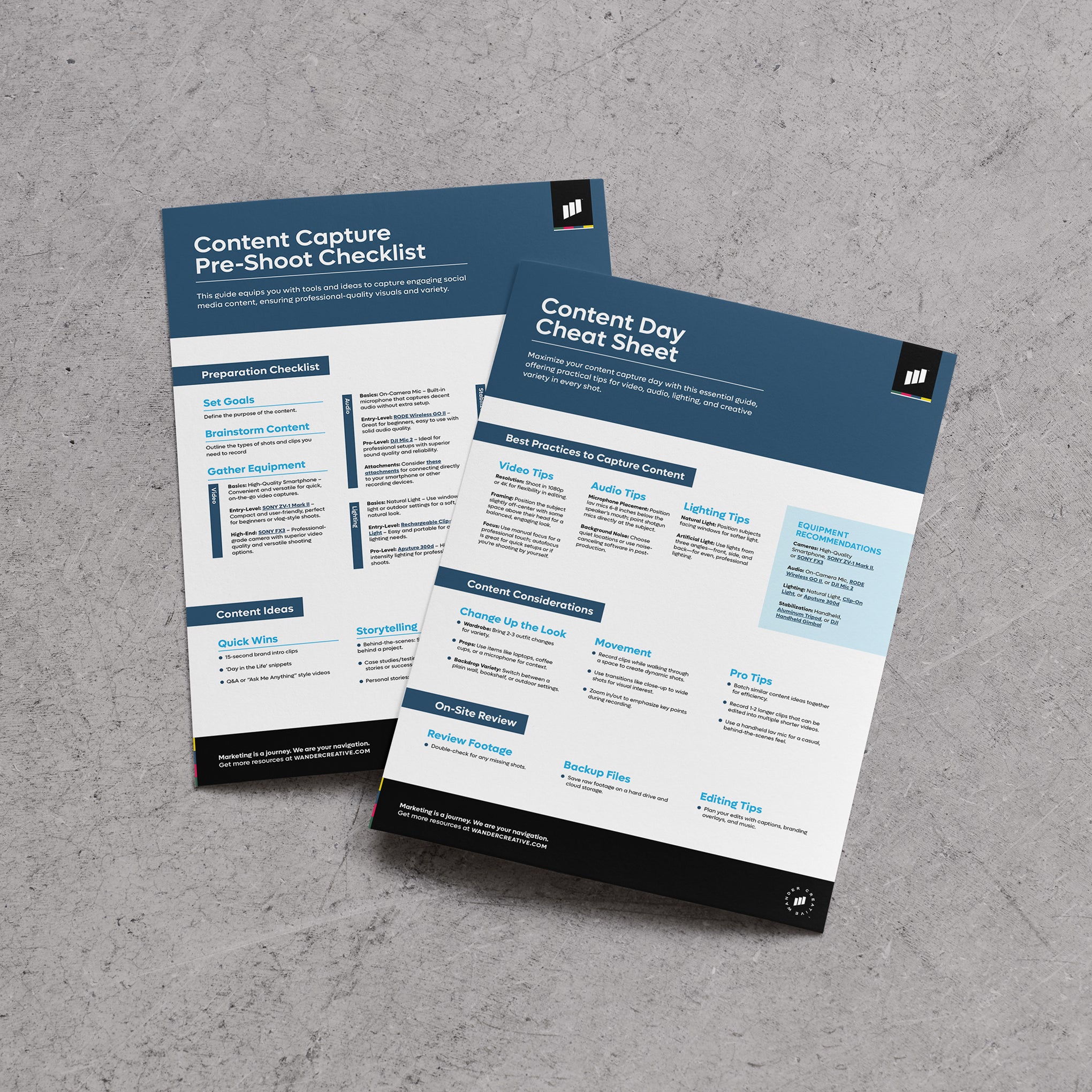 Content Day Cheat Sheet
